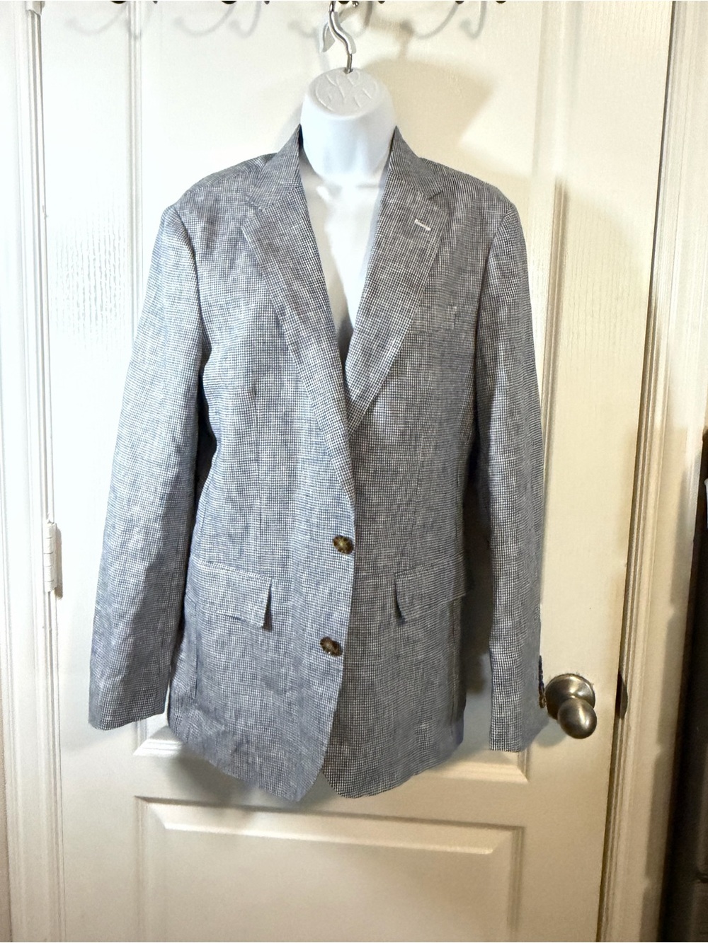 J. Crew Light Gray Linen-Blend Sport Coat